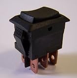 Mini 3 Position Double Pole Momentary On-Off-Momentary On Rocker Switch