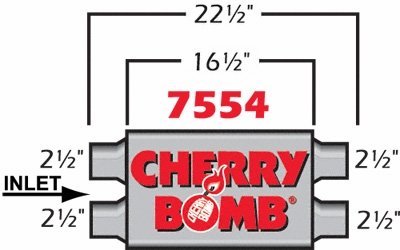 Cherry Bomb 7554 Elite Muffler On Sale
