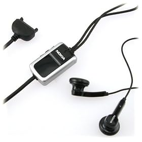 Black and Silver Stereo Headset with On/Off Switch for Nokia E60 / E61 / E62 / E70 / N70 / N71 / N73 / N80 / N92 / N93 / 3200 / 3205 / 3250 / 3587i / 5100 / 5140i / 6070 / 6100 / 6101 / 6102 / 6102i / 6103 / 6111 / 6125 / 6126 / 6131 / 6155i / 6170 / 6225 / 6230 / 6233 / 6255i / 6256i / 6265i / 6270 / 6280 / 6282 / 6585 / 6600 / 6610 / 6620 / 6682 / 6800 / 6820 / 7210 / 7250i / 7360 / 7370 / 9300 / 9500 / VI-3155i [OEM] HS-23 from Eforcity