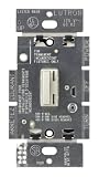 Lutron CN-600PH-LA Ceana Single Pole 600W Preset Dimmer, Light Almond