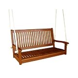 Royal Tahiti 48 Straight Back Wooden Swing (Stain) (25H x 48W x 26D)