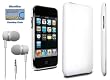 White Polycarbonate Slim Fit Case + White In-Ear Stereo Headphone for Apple iPod Touch 2G (2nd generation) Includes DBROTH Microfiber Cleaning Cloth