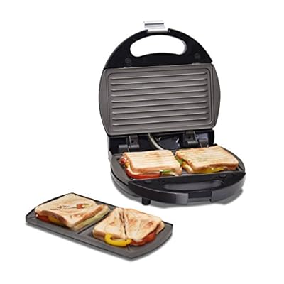 Oster CKSTSM3887 700-Watt 2-Slice Sandwich Maker (Black)