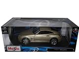 Chrysler Crossfire 1:18 Gold Diecast Car Model Maisto