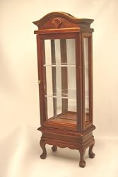Dollhouse Miniature Cherry Shell Design Curio Cabinet