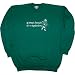 MENS SWEATSHIRT : KELLY - MEDIUM - Leprechaun In Training - St Patricks Day Irish