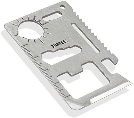 4 Pack Tactical Elite Premium 11 in 1 Wallet Multitool and Survival Card with a Bottle Opener - Multi Tool that fits Perfectly into your Wallet or Pocket- Credit Card Size Pocket Tool