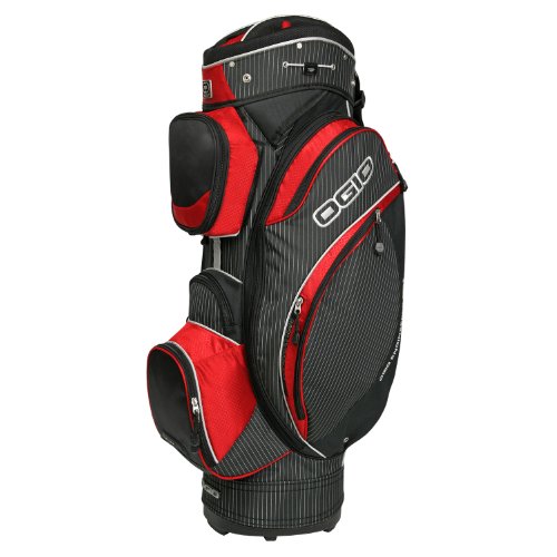 OGIO Kingpin Cart Bag (Pinstripe/Red)