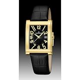 MONTRE HOMME CANDINO PLAQUE OR SUR CUIR NOIR C4461/2