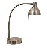 UPC 082803005390 product image for Mainstays Halogen Desk Lamp, Brushed Steel | upcitemdb.com