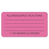 Tabbies Allergy/Drug Reaction Label