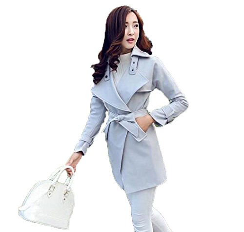 (プチプライム) Petit Prime スプリング トレンチ コート レディース オフィス エレガンス シンプル 無地 6色展開 羽織る オシャレ 大きいサイズ