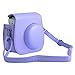 Katia Camera Case Bag Compatible for Fujifilm Instax Mini 11/9/ 8+/ 8 Instant Film Camera with Shoulder Strap and Photo Accessories Pocket - Purple Alpaca