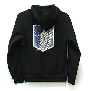 Attack on Titan Shingeki No Kyojin the Survey Corps Eren Cosplay Black Hoodie