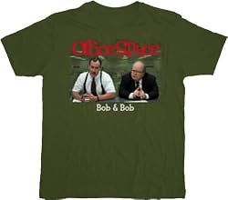 Office Space Bob and Bob Military Green T-shirt Tee