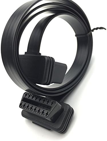 Vahicle OBD2 16 Pin Flat-Noodle full 16 core Male to Female OBD Extension Diagnostic Cable 1M Smart Cable