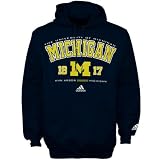 adidas Michigan Wolverines Navy Blue School Pride Hoody Sweatshirt