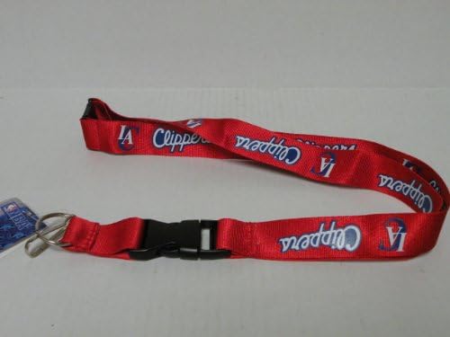 NBA Los Angeles Clippers Team Color Lanyard Keychain Id Ticket Clip