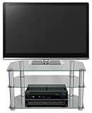 Stil Stand Clear Glass Corner TV Stand for up to 32 inch