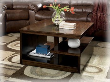 Contemporary Dark Brown Callum Cocktail Occasional Table