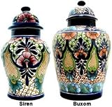 Large Talavera Ginger Jar - Siren Shape
