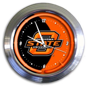Oklahoma State Cowboys Varsity Neon Clock