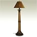 Kitchen & Housewares : Patio Living Concepts 967 Palm Outdoor Floor Lamp in Bark with Teak SunbrellaÂ® Shade