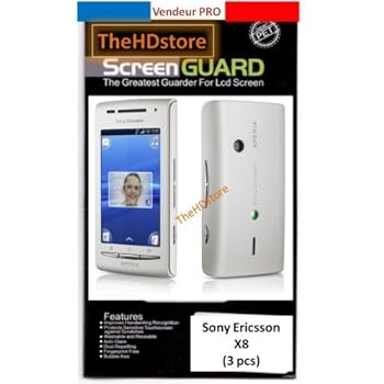 3 FILMs PROTECTION ECRAN SONY ERICSSON xperia X8 [Appareils électroniques]