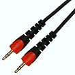 Aurum Cables 3.5mm Car Stereo Auxiliary Male to Male (Aux-in) Input Cable (3ft.-Red)