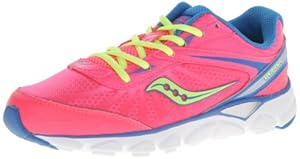 Saucony Girls Varana Running Shoe (Little Kid/Big Kid),Vizi Coral/Blue/Citron,2 M US Little Kid