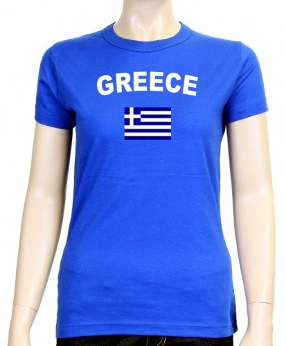 Griechenland T-Shirt girly blau, Gr.L