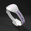 Active Energy Bracelet Wristband CLEAR w/ PINK Letters