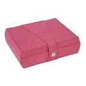 Mele & Co. "Madison" Plush Fabric Jewelry Box in Magenta