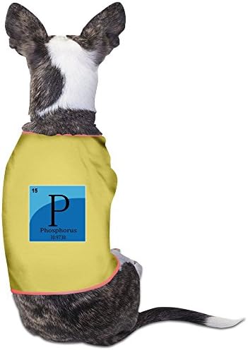 DABDOG Chemical Element Phosphorus Comfortable Fashion Dog Clohtes Medium Yellow