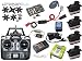 Toys : Futaba 6EXP 6-Channel 72MHz FM Radio Transmitter System with R168DF Receiver, 4 S3004 Servos, & More