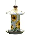 Bird Brain Carousel Sunflower Ceramic Bird Feeder