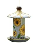 Bird Brain Carousel Sunflower Ceramic Bird Feeder