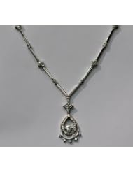 18kt White Gold Diamond Necklace