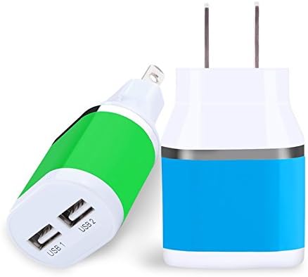 USB Charger, INEER 2-Pack 2.1Amp USB Power Home Travel Adapter Wall Charger for iPad, Tablet, iPhone 6 Plus, 6s Plus, 6s, Samsung Galaxy S6, S7 Edge, HTC, LG, Sony, PS4, Nokia and More USB Devices