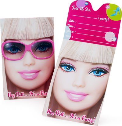 Barbie All Doll'd Up Invitations (8 count)