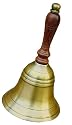Tischglocke Altmessing, 17 cm