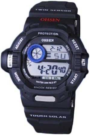 Kids Watches OHSEN Date Day Week 7 Color Flashlight Digital Multi Function Sport Watch - Black Color
