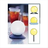 Solar Color Changing Gazing Ball Size: 12 H x 8 W x 8D