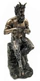 Bronzed Finish Pan Faun Statue Greek Mythology