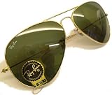Ray Ban Large Metal Aviator Sunglasses Model no. 3025 58mm Lens size Gold Frame with Safety Toughened GLASS G15 XLT Lens - Brand New from ONLINESUNSPECS - Ray Ban Authorized Dealers