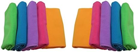 Artwex Microfiber Cloths Antibacterial Home Cleaning Set 10pcs PACK, 99% Bacteria Removal, Reusable