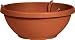 Dynamic Design HB1412TC Rolled Rim Hanging 14-Inch Poly Bowl, Macrame Hanger, Terra Cotta