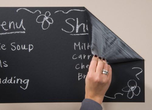Bulk Buy: Fisher Fulfillment Chalkboard Vinyl W/Repositionable Adhesive 12'X12' Sheet (10-Pack)