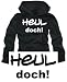 Sports : HEUL DOCH KAPUZEN SWEATSHIRT schwarz in 5 Gr&ouml;ssen