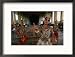 National Ballet Performing Ancient Apsara Dance at Royal Palace Pagoda, Phnom Penh, Cambodia Framed Photographic Poster Print by John Banagan, 21x17